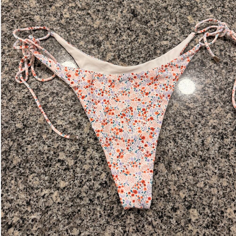 Bydee Floral Brazilian Bikini Bottoms - Medium - Picture 2 of 5